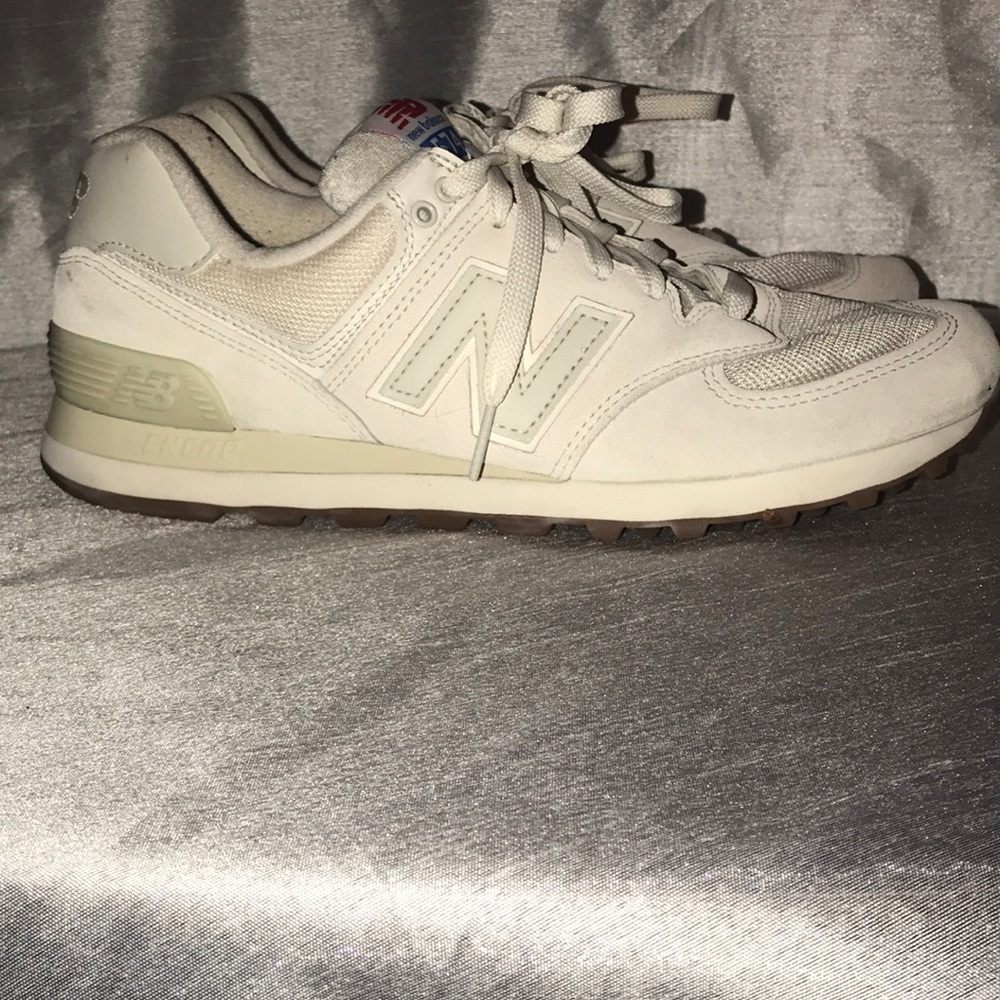 New balance 574 white size 9.5